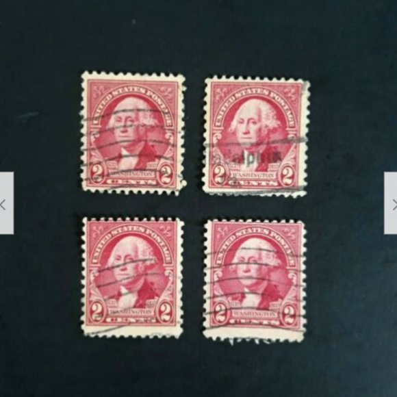 1732-1932 Bicentennial George Washington 2 Cents US Postage Stamps Set of 4 - Picture 2 of 3